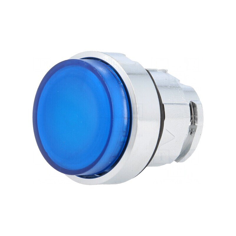 Comutator acționat prin apăsare 22mm albastru ZB4BW163 | Electronic-mag.ro | Componente Electronice