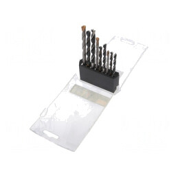 Set Burghie Oțel Beton Lemn Metal 9 Bucăți | Electronic-mag.ro | Componente Electronice