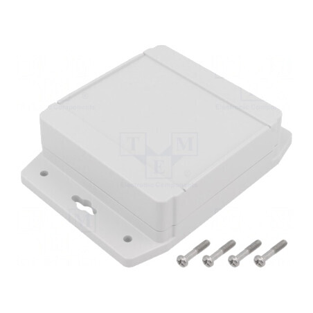 Carcasă universală cu lame de fixare 104x106x37 mm | Electronic-mag.ro | Componente Electronice