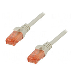Patch Cord U/UTP Cat6 25m Gri LSZH 26AWG | Electronic-mag.ro | Componente Electronice