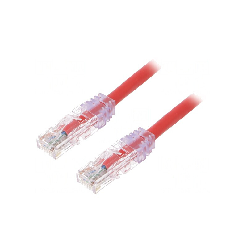 Patch cord UTP Cat6 LSZH 3m Roșu | Electronic-mag.ro | Componente Electronice