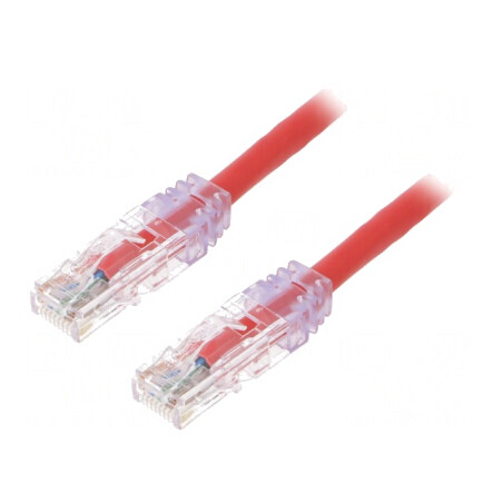 Patch cord UTP Cat6 LSZH 3m Roșu | Electronic-mag.ro | Componente Electronice
