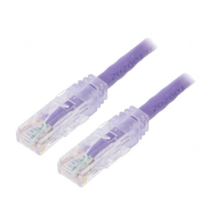 Patch Cord Cat6 U/UTP LSZH Violet 3m | Electronic-mag.ro | Componente Electronice