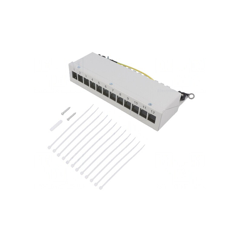 Soclu RJ45 Keystone Gri Clichet Mamă | Electronic-mag.ro | Componente Electronice