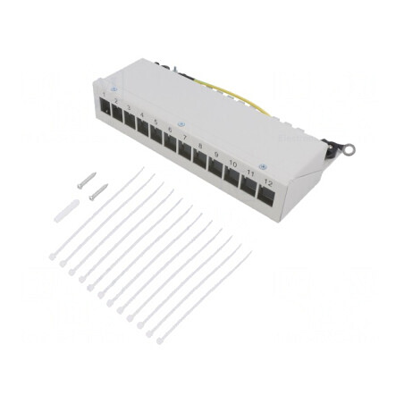 Soclu RJ45 Keystone Gri Clichet Mamă | Electronic-mag.ro | Componente Electronice