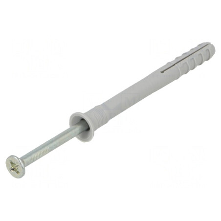 Plastic Anchor with Screw 8x80mm Zinc-Plated Steel 50pcs | Electronic-mag.ro | Componente Electronice