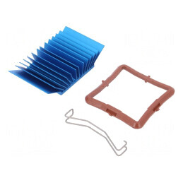 Radiator cu Aripioare BGA Albastru 37,5mm | Electronic-mag.ro | Componente Electronice