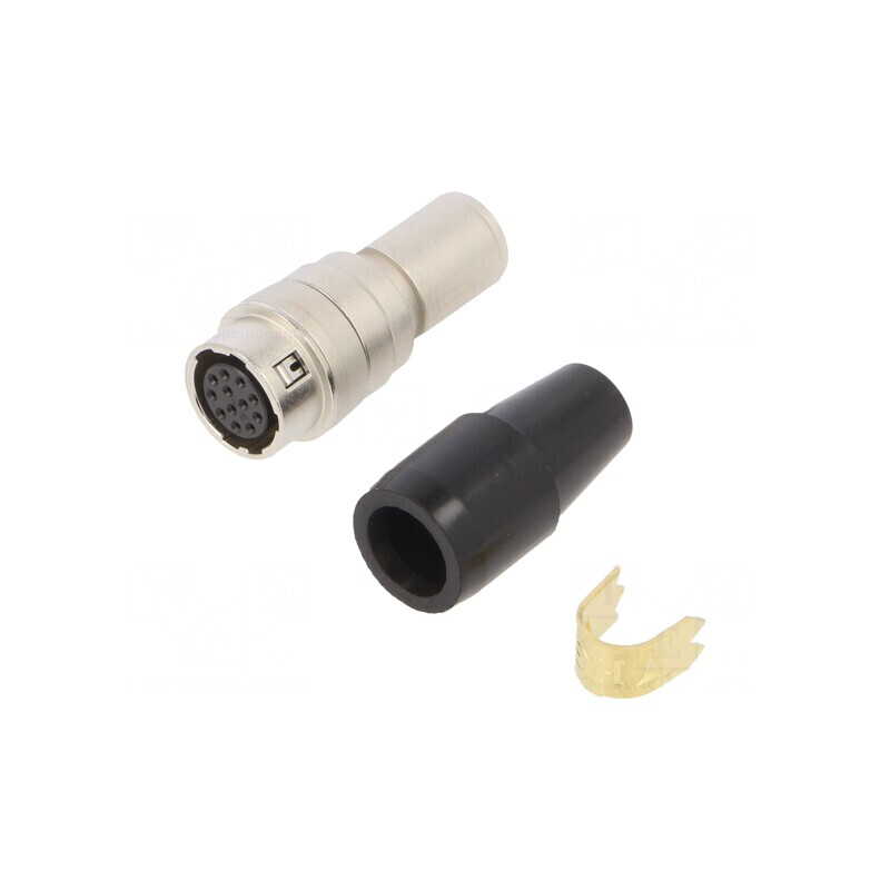 Conector circular HR10 push-pull mufă 2A argintat pentru lipire | Electronic-mag.ro | Componente Electronice