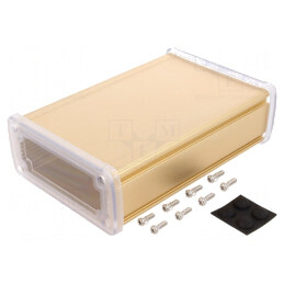 Carcasă Universală Aluminiu Aurit 115x169x52 mm | Electronic-mag.ro | Componente Electronice