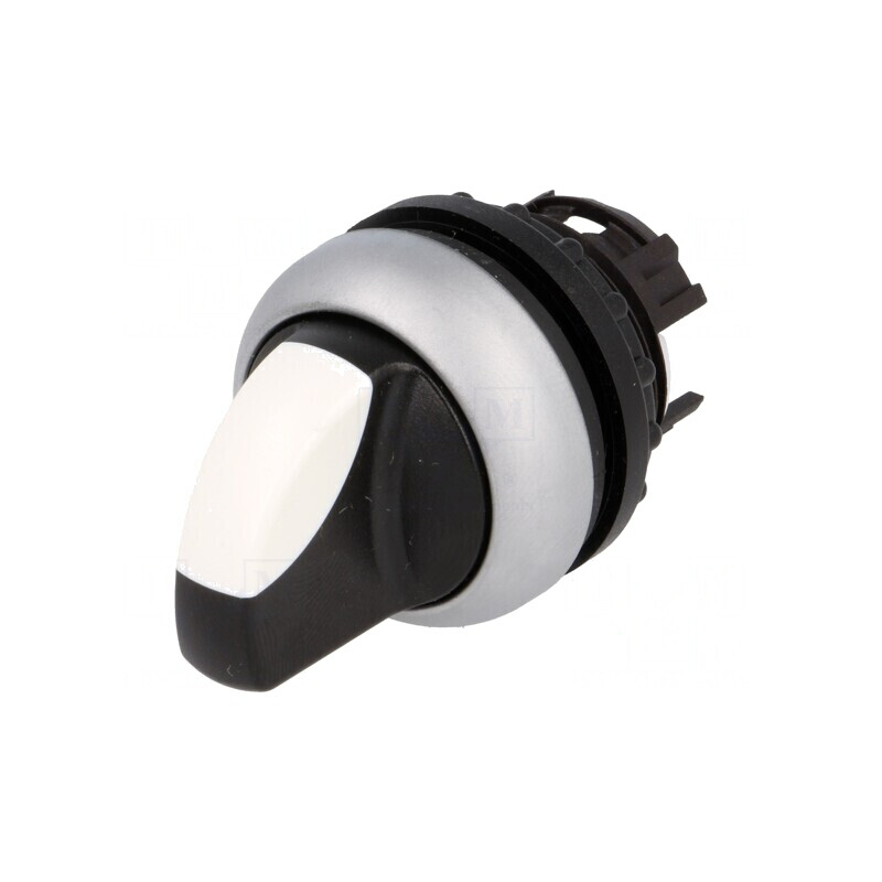 Comutator Rotativ 22mm Alb-Negru 2 Pzi | Electronic-mag.ro | Componente Electronice