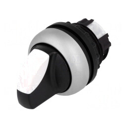 Comutator rotativ 22mm 3 poziții alb-negru | Electronic-mag.ro | Componente Electronice