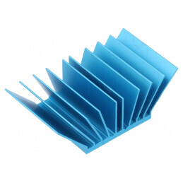 Radiator extrudat cu aripioare BGA albastru 31x31mm | Electronic-mag.ro | Componente Electronice