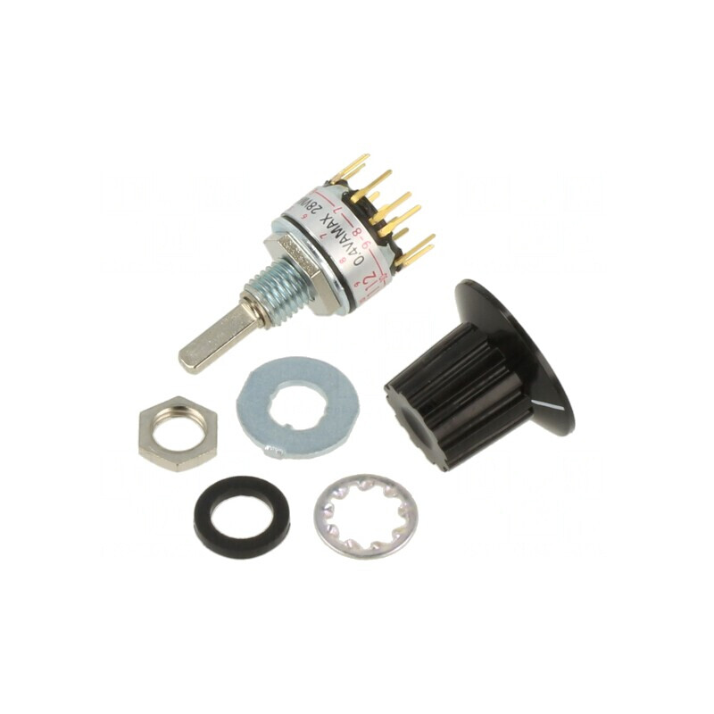 Comutator Rotativ 12 Pozitii 0.1A 28V | Electronic-mag.ro | Componente Electronice