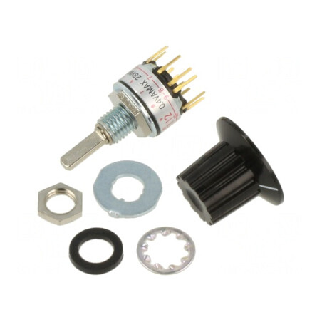 Comutator Rotativ 12 Pozitii 0.1A 28V | Electronic-mag.ro | Componente Electronice
