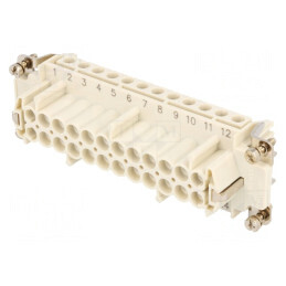 Conector HDC Inserturi Contact Mamă S-E PIN 24 PE 16A | Electronic-mag.ro | Componente Electronice