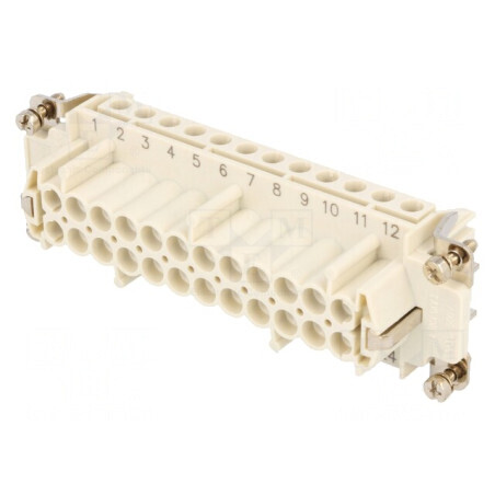 Conector HDC Inserturi Contact Mamă S-E PIN 24 PE 16A | Electronic-mag.ro | Componente Electronice