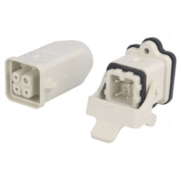 Conector HDC Tată Mamă 4 3 PIN 3A Drept | Electronic-mag.ro | Componente Electronice