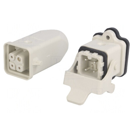 Conector HDC Tată Mamă 4 3 PIN 3A Drept | Electronic-mag.ro | Componente Electronice