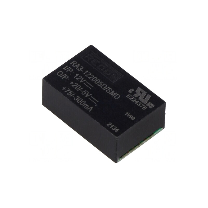 Convertor DC/DC 3W 12V la 20VDC și -5VDC SMD RA3 | Electronic-mag.ro | Componente Electronice