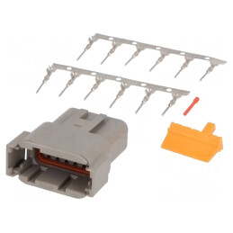 Conector cablu-cablu DTM tată 12 pini crimpat | Electronic-mag.ro | Componente Electronice