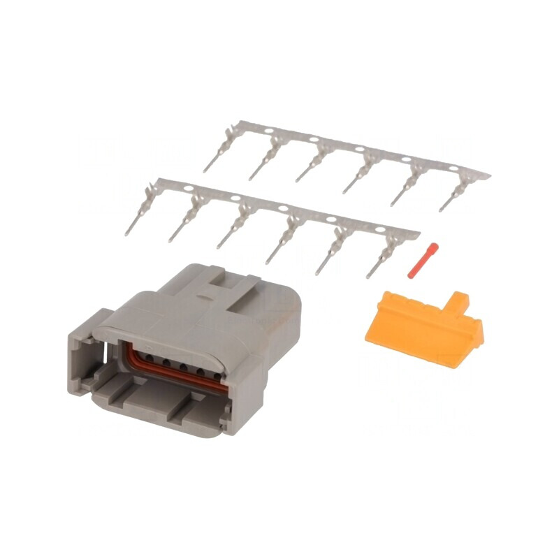 Conector cablu-cablu DTM tată 12 pini crimpat | Electronic-mag.ro | Componente Electronice
