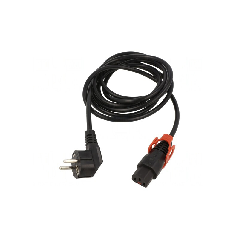 Cablu de Alimentare 3m Negru CEE 7/7 la IEC C13 | Electronic-mag.ro | Componente Electronice