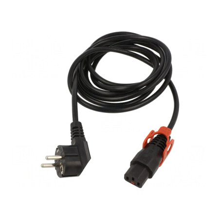Cablu de Alimentare 3m Negru CEE 7/7 la IEC C13 | Electronic-mag.ro | Componente Electronice
