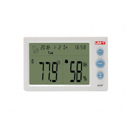 Termohigrometru | LCD 4,5" | -10÷50°C | 20÷95%RH | Acurat: ±1,0°C | 