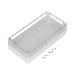 Carcasă Universală Policarbonat IP65 120x240x60 mm | Electronic-mag.ro | Componente Electronice