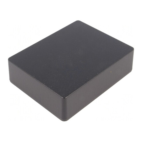 Carcasă universală aluminiu IP54 neagră 94x119x34 mm | Electronic-mag.ro | Componente Electronice