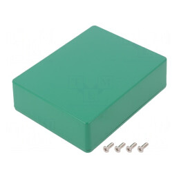 Carcasă Universală Aluminiu Verde 94x119x34mm | Electronic-mag.ro | Componente Electronice