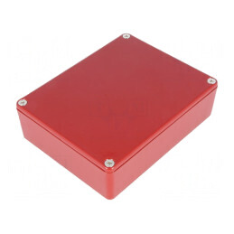 Carcasă Universală Aluminiu Roșu 1590BBRD | Electronic-mag.ro | Componente Electronice