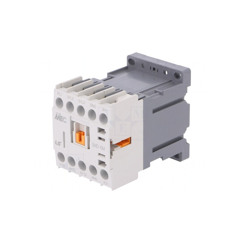 Contactor 3P NO 24VDC 6A IP20 | Electronic-mag.ro | Componente Electronice