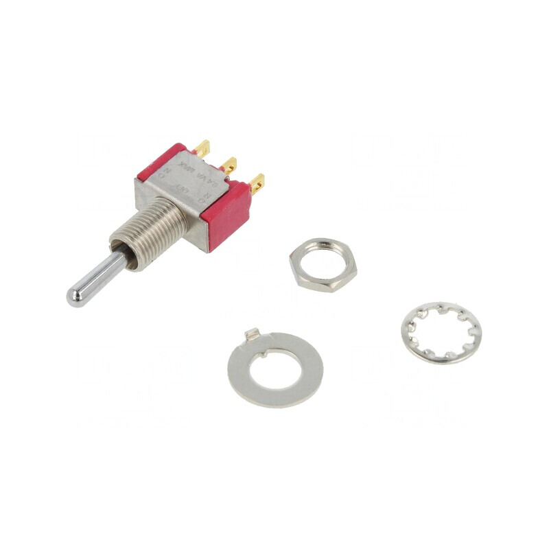 Comutator Basculant 3 Pozitii ON-OFF-ON 0,02A 20VAC | Electronic-mag.ro | Componente Electronice