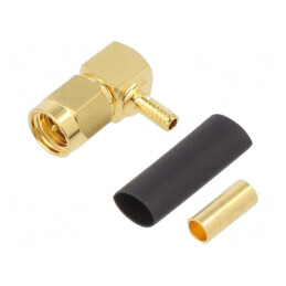 Mufă SMA 90° pentru cablu PTFE | Electronic-mag.ro | Componente Electronice