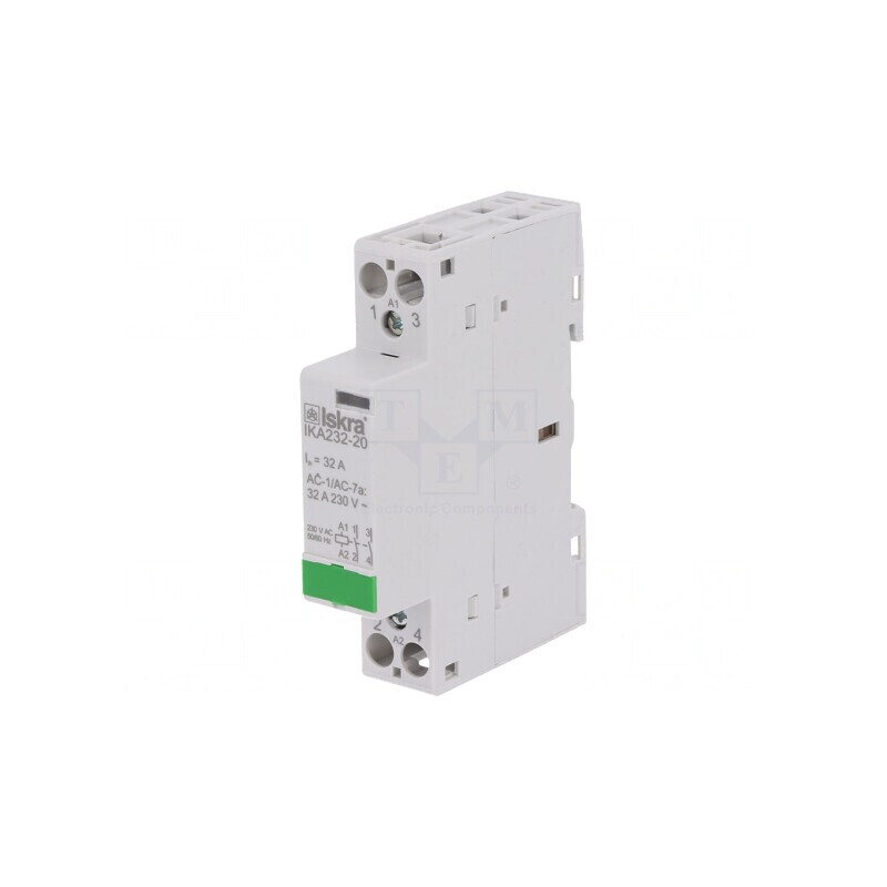 Contactor 2-Poli 32A 230V NO x2 pentru Instalații | Electronic-mag.ro | Componente Electronice
