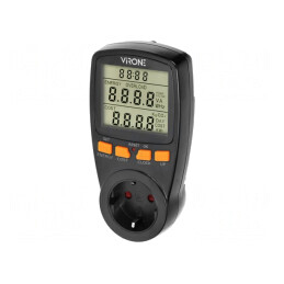 Controler electric negru 16A 230V IP20 | Electronic-mag.ro | Componente Electronice