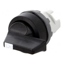 Comutator Rotativ 22mm Negru fără IP66 2 Poziții | Electronic-mag.ro | Componente Electronice