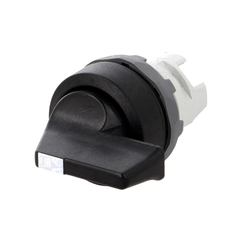 Comutator Rotativ 22mm Negru fără IP66 2 Poziții | Electronic-mag.ro | Componente Electronice