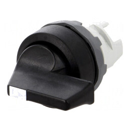 Comutator rotativ 22mm negru 2 poziții | Electronic-mag.ro | Componente Electronice