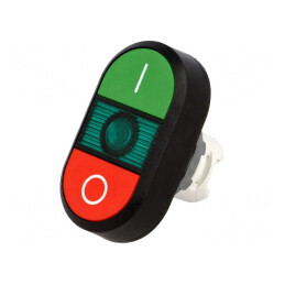 Comutator dublu 22mm roşu/verde IP66 | Electronic-mag.ro | Componente Electronice