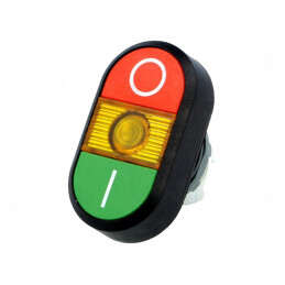 Comutator dublu 22mm roșu/verde IP66 | Electronic-mag.ro | Componente Electronice