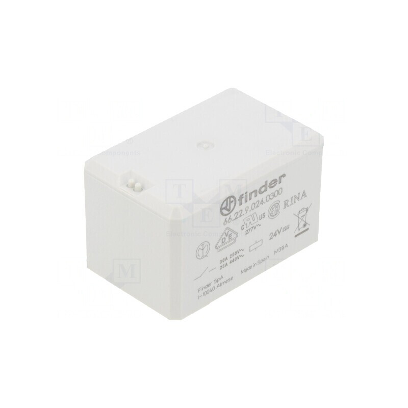 Releu Electromagnetic 24V DC DPST-NO 66.22 PCB | Electronic-mag.ro | Componente Electronice