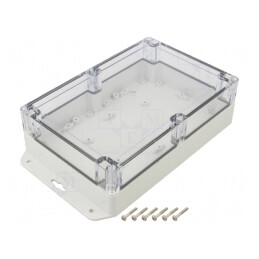 Carcasă Universală 140x210x60mm Gri Deschis ABS-PC | Electronic-mag.ro | Componente Electronice