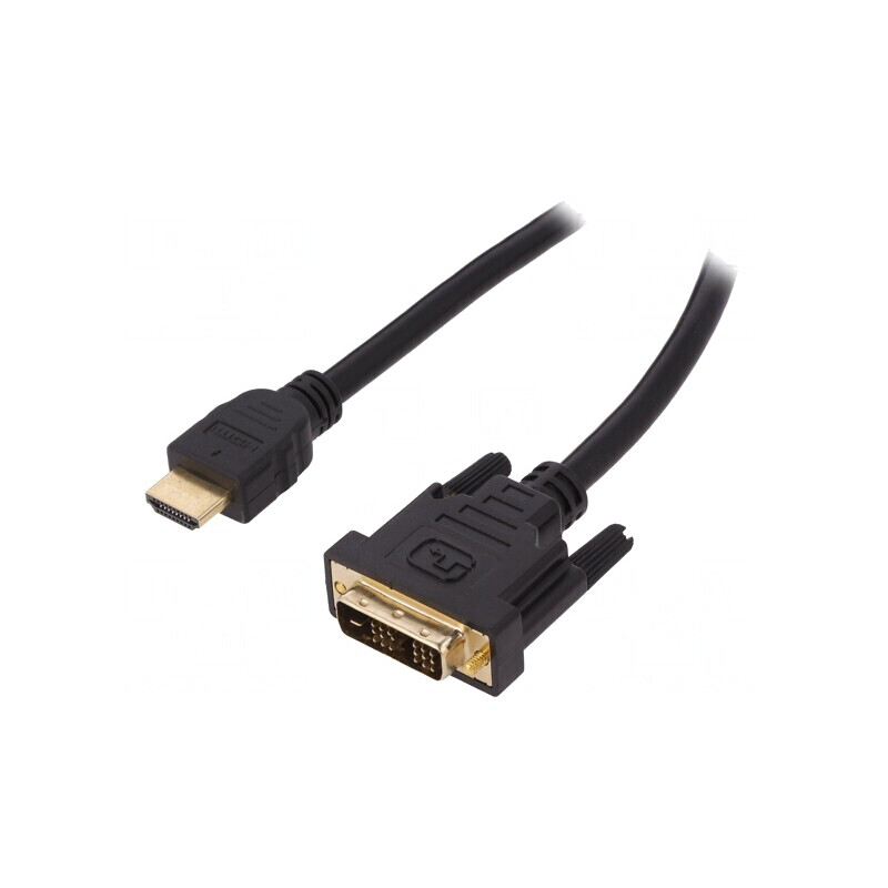 Cablu HDMI la DVI-D 10m Negru | Electronic-mag.ro | Componente Electronice