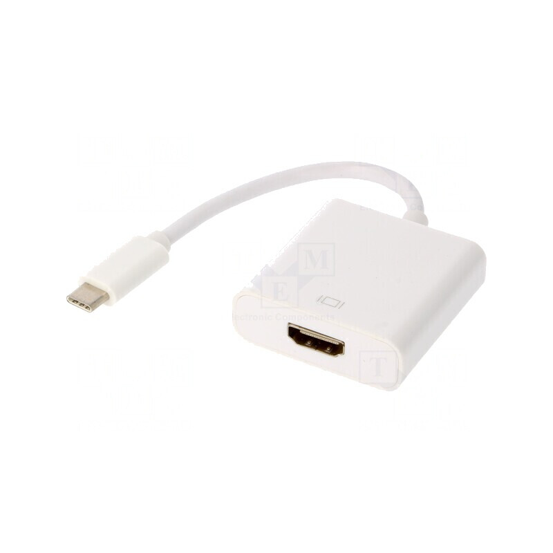 Adaptor USB 3.1 HDMI USB C Alb 0,15m | Electronic-mag.ro | Componente Electronice