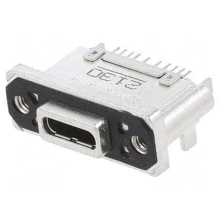 Soclu USB C IP67 Aurit M2,5 | Electronic-mag.ro | Componente Electronice