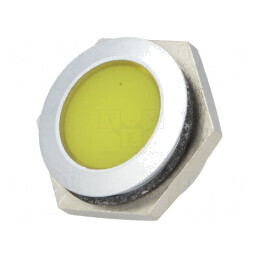 Lampă de control LED galbenă 12-14V Ø22mm IP67 | Electronic-mag.ro | Componente Electronice