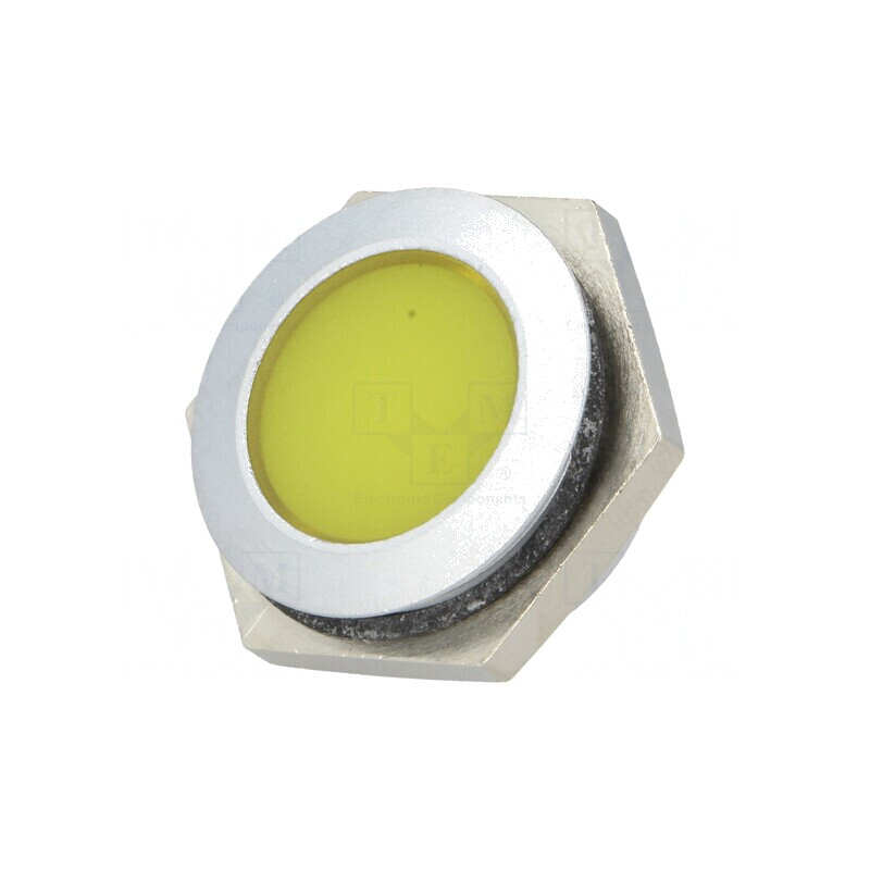 Lampă de control LED galbenă 12-14V Ø22mm IP67 | Electronic-mag.ro | Componente Electronice