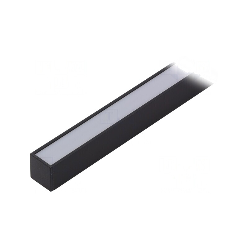 Profil Aluminiu Negru LED 1m LINEA20 | Electronic-mag.ro | Componente Electronice